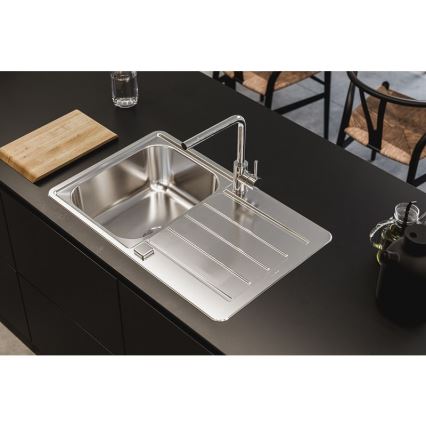 ALVEUS 1136608 - Virtuvės kriauklė LINE 79x50 cm nerūdijantis/satin, be ekscentriko