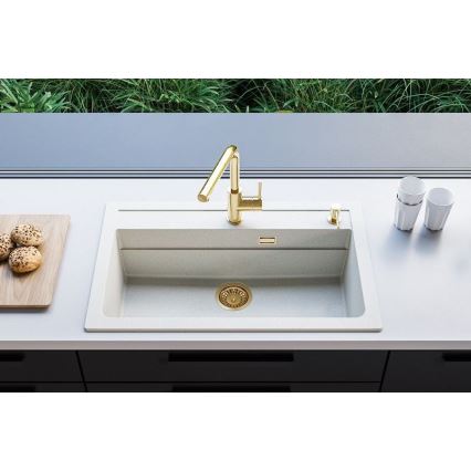 ALVEUS 1140443 - Virtuvės kriauklė ATROX 79x50 cm granito/balta