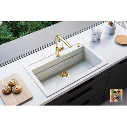 ALVEUS 1140443 - Virtuvės kriauklė ATROX 79x50 cm granito/balta