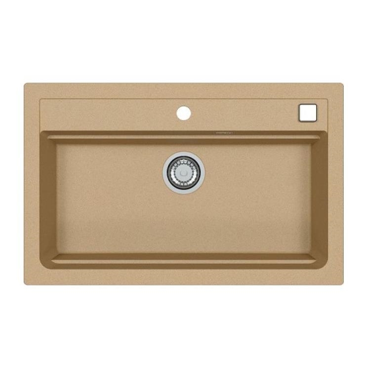 ALVEUS 1140445 - Virtuvės kriauklė ATROX 79x50 cm granito/smėlio spalva