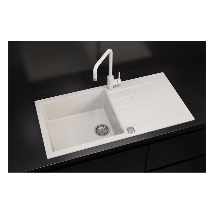 ALVEUS 1140594 - Virtuvės kriauklė CADIT 100x50 cm granito/balta