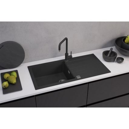 ALVEUS 1140598 - Virtuvės kriauklė CADIT 100x50 cm granito/juoda