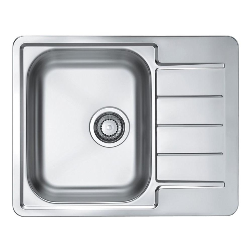ALVEUS 1144603 - Virtuvės kriauklė LINE 61,5x50 cm matinė plienas/satin, be ekscentriko