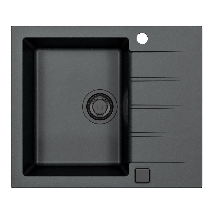 ALVEUS 1148158 - Virtuvės kriauklė CADIT 59x50 cm granito/juoda