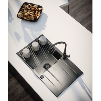 ALVEUS 1148159 - Virtuvės kriauklė CADIT 79x50 cm granito/juoda