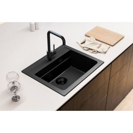 ALVEUS 1148162 - Virtuvės kriauklė ATROX 59x50 cm granito/juoda