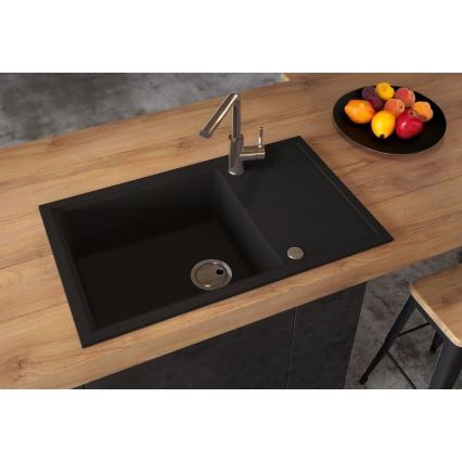 ALVEUS 1149117 - Virtuvės kriauklė INTERMEZZO 78x48 cm granito/juoda