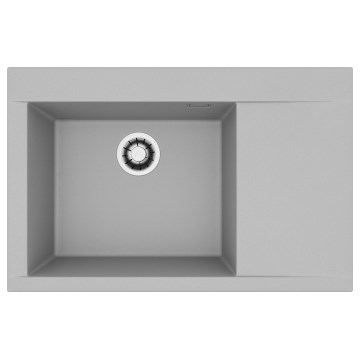 ALVEUS 1149300 - Virtuvinė kriauklė PURE 79x51,5 cm granitinė/pilka