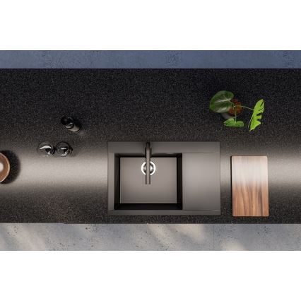 ALVEUS 1149304 - Virtuvės kriauklė PURE 79x51,5 cm granitinė/juoda