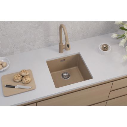 ALVEUS 1150047 - Virtuvės kriauklė OMNI 45x45 cm granito/smėlio spalva