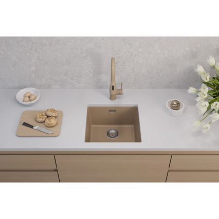ALVEUS 1150047 - Virtuvės kriauklė OMNI 45x45 cm granito/smėlio spalva
