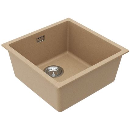 ALVEUS 1150047 - Virtuvės kriauklė OMNI 45x45 cm granito/smėlio spalva