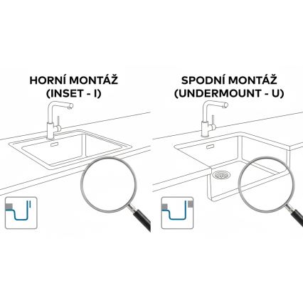 ALVEUS 1150047 - Virtuvinė kriauklė OMNI 45x45 cm granitinė/smėlinė