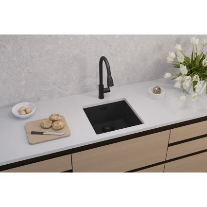 ALVEUS 1150048 - Virtuvės kriauklė OMNI 45x45 cm granito/juoda