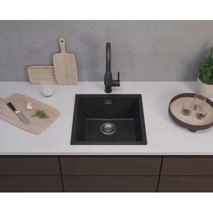 ALVEUS 1150048 - Virtuvės kriauklė OMNI 45x45 cm granito/juoda