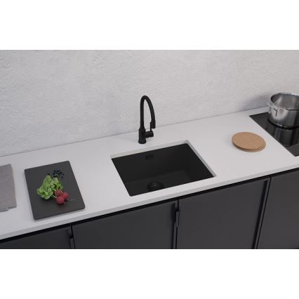 ALVEUS 1150057 - Virtuvės kriauklė OMNI 55x45 cm granitas/juoda