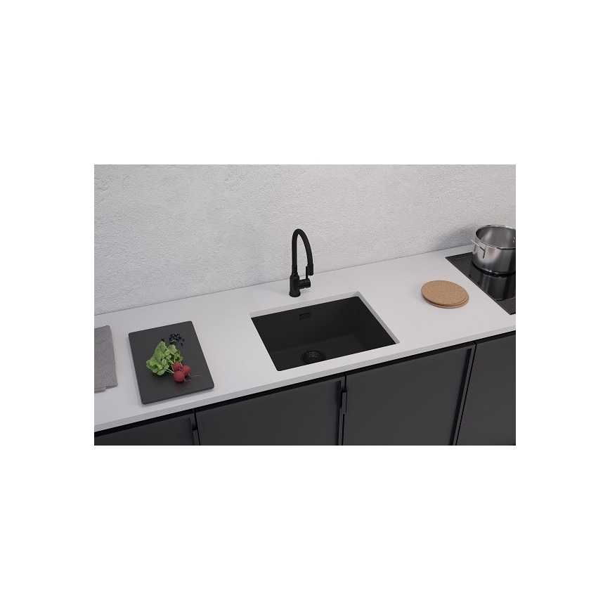 ALVEUS 1150057 - Virtuvės kriauklė OMNI 55x45 cm granitas/juoda
