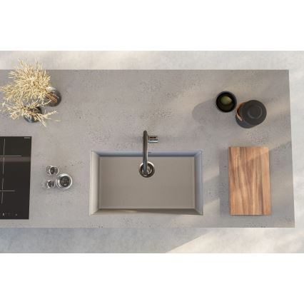 ALVEUS 1150058 - OMNI virtuvinė kriauklė 75x45 cm granitas/balta