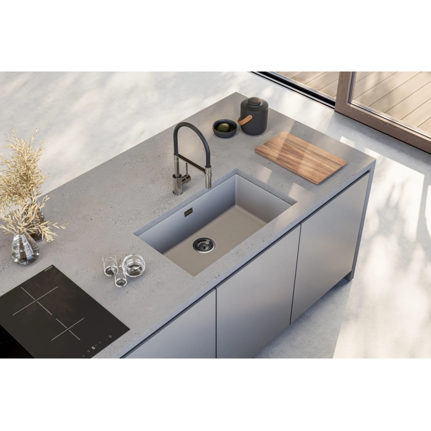 ALVEUS 1150058 - Virtuvės kriauklė OMNI 75x45 cm granito/balta