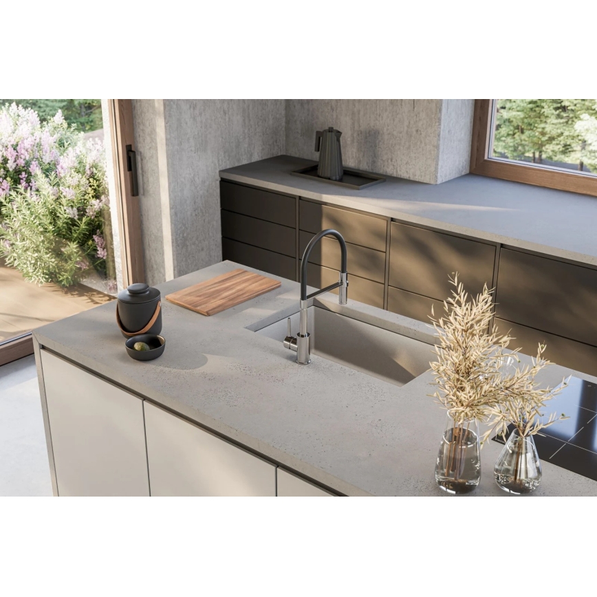 ALVEUS 1150058 - Virtuvės kriauklė OMNI 75x45 cm granito/balta