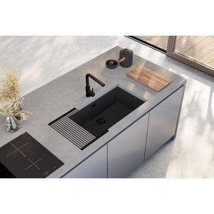 ALVEUS 1150064 - Virtuvės kriauklė OMNI 75x45 cm granitinė/juoda