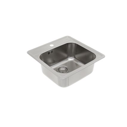 ALVEUS 1151258 - Virtuvės kriauklė MORE 50x49 cm matinė plienas/satinas