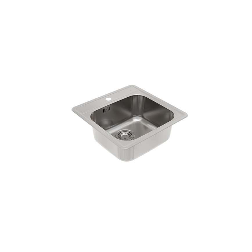 ALVEUS 1151258 - Virtuvės kriauklė MORE 50x49 cm matinė plienas/satinas