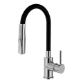 ALVEUS KI112111 - Virtuvinis maišytuvas su lanksčiu snapu ir dušo funkcija BEA 47 cm blizgus chromas/juoda