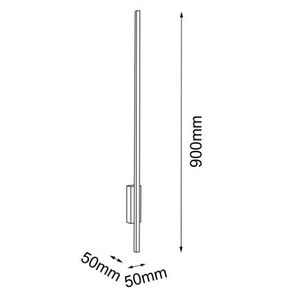 Amplex - LED Sieninis šviestuvas LED/3,8W/230V aukso spalva/juoda