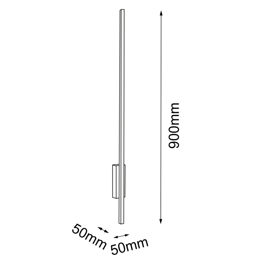 Amplex - LED Sieninis šviestuvas LED/3,8W/230V aukso spalva/juoda