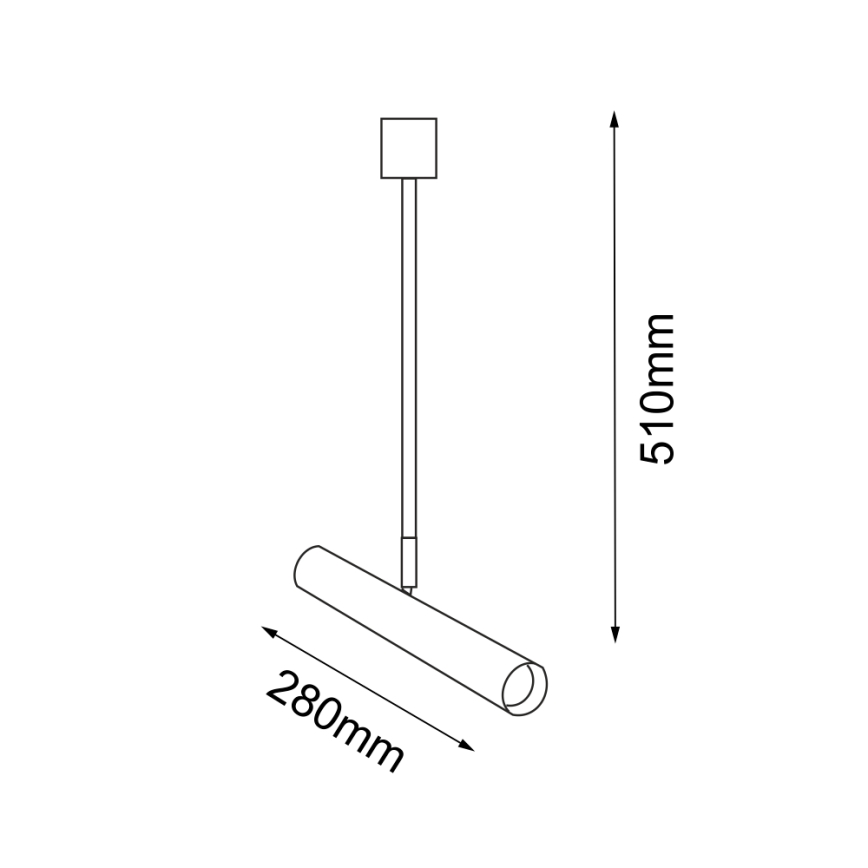 Amplex - Sietynas ant stulpo 1xGU10-MR11/15W/230V juoda/žalvaris