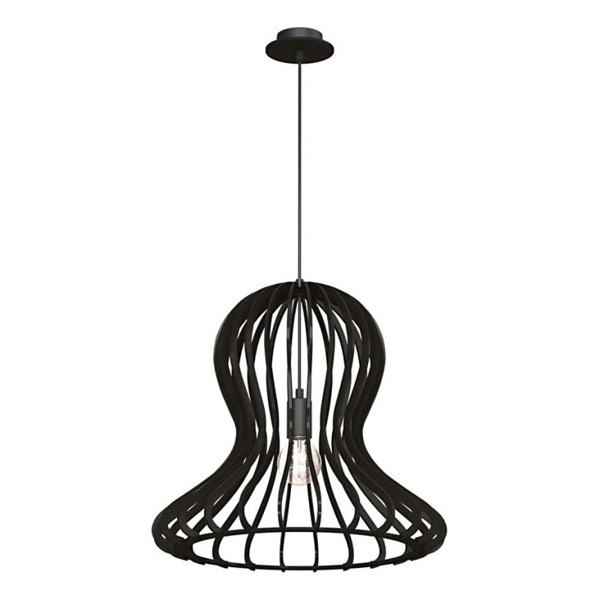 Amplex - pakabinamas šviestuvas ant laido 1xE27/20W/230V juodas