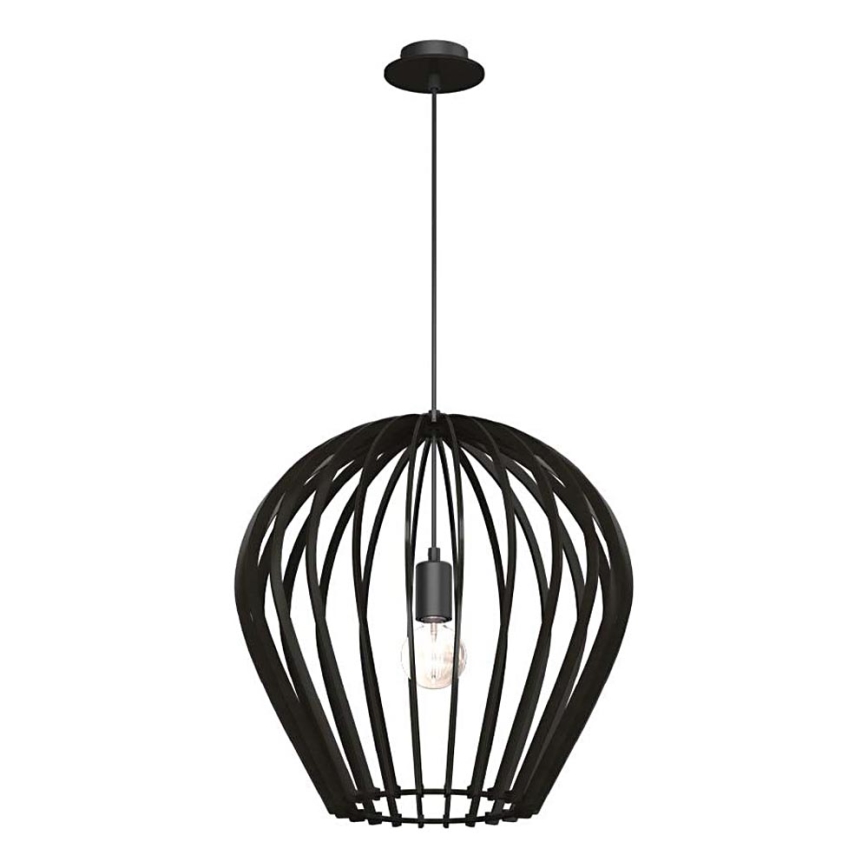 Amplex - Pakabinamas šviestuvas su laidu 1xE27/20W/230V juodas