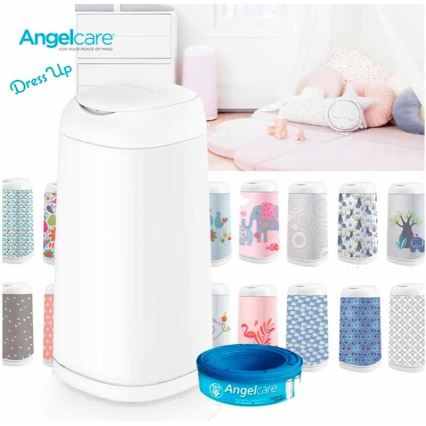 Angelcare - Vystyklų dėžė DRESS UP + 1x kasetė