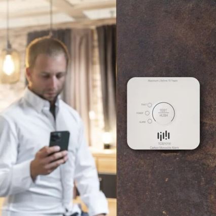 Anglies monoksido detektorius GoSmart 2xAA Wi-Fi Tuya