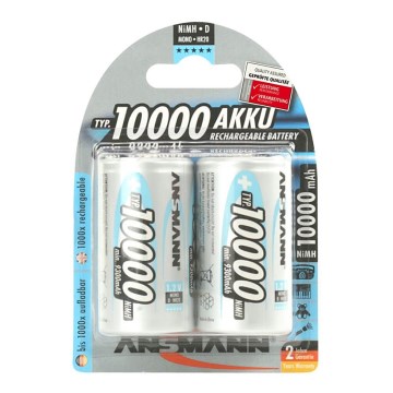 Ansmann 06549 Mono D - 2vnt įkraunamos baterijos D NiMH/1,2V/1000mAh