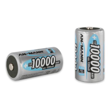 Ansmann 06549 Mono D - 2vnt įkraunamos baterijos D NiMH/1,2V/1000mAh