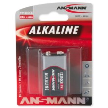 Ansmann 09887 6LR61 9V Block RED - šarminės baterijos  9V