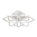Ant pagrindo montuojamas sietynas  8xLED/20W/230V baltas