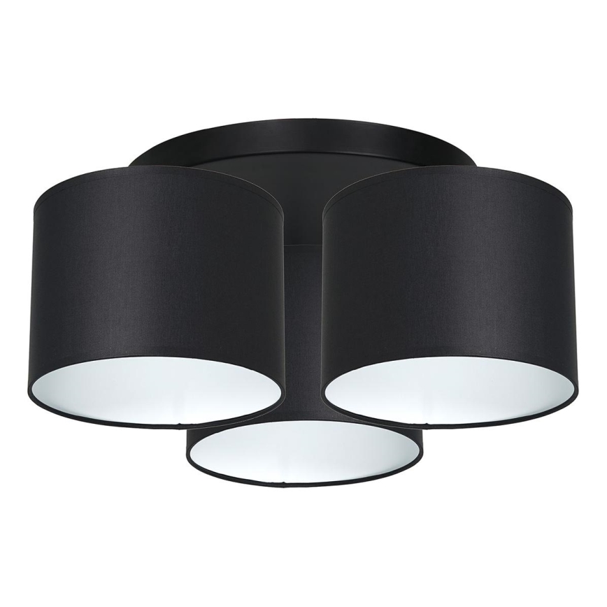Ant pagrindo montuojamas sietynas ARDEN 3xE27/60W/230V juodas/baltas