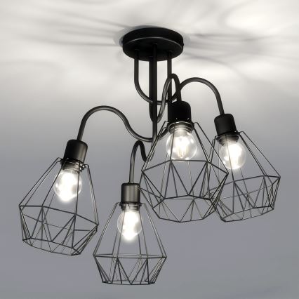 Ant pagrindo montuojamas sietynas BERGEN 4xE27/60W/230V