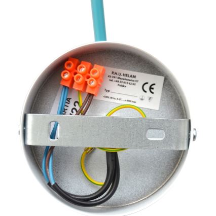Ant pagrindo montuojamas sietynas CAMBRIDGE 2xE27/15W/230V mėlynas
