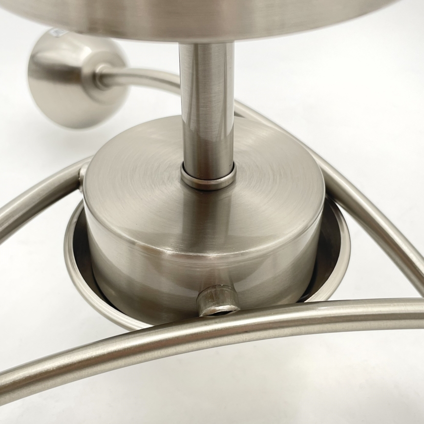 Ant pagrindo montuojamas sietynas DONNA 3xE27/60W/230V nikelio