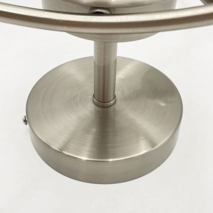 Ant pagrindo montuojamas sietynas DONNA 3xE27/60W/230V nikelio