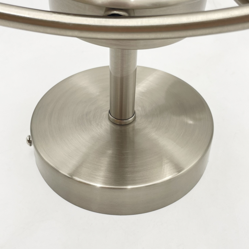 Ant pagrindo montuojamas sietynas DONNA 3xE27/60W/230V nikelio