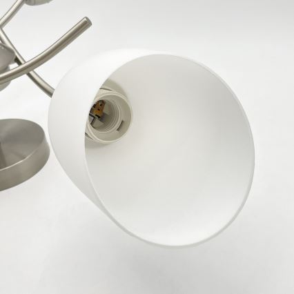 Ant pagrindo montuojamas sietynas DONNA 3xE27/60W/230V nikelio