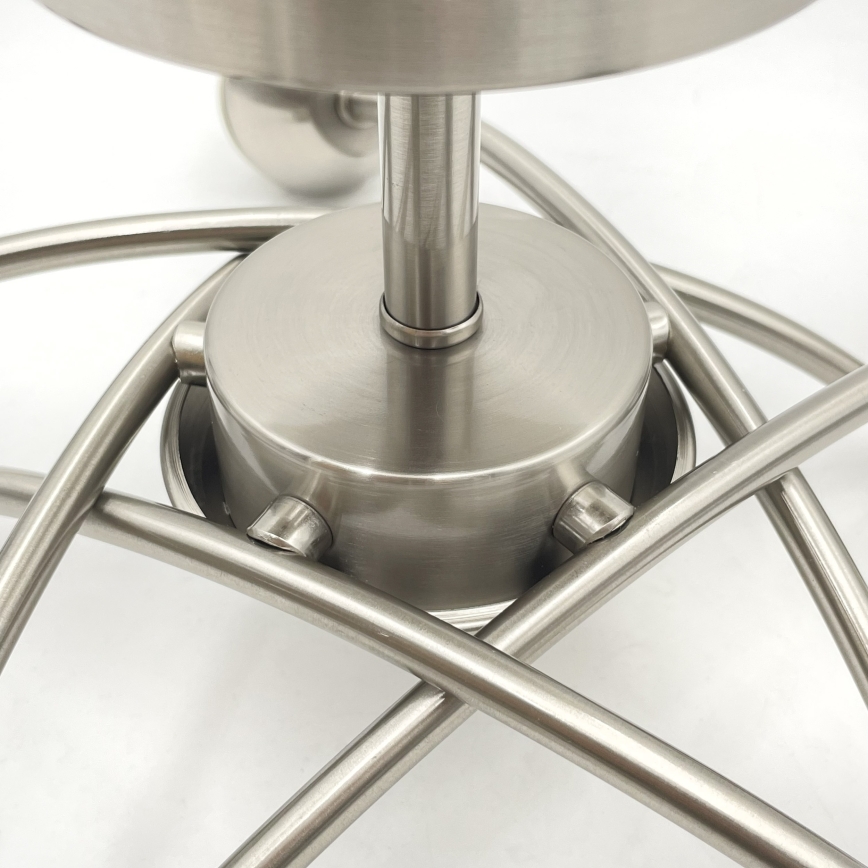 Ant pagrindo montuojamas sietynas DONNA 5xE27/60W/230V nikelio