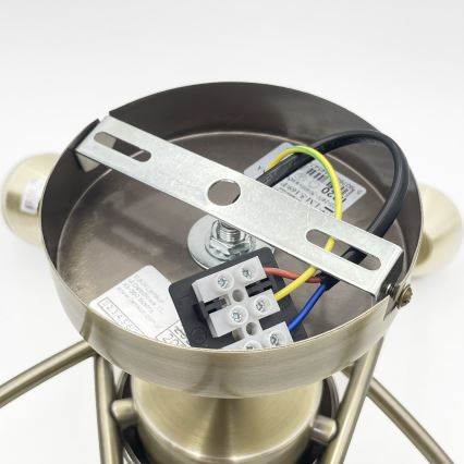 Ant pagrindo montuojamas sietynas DONNA 5xE27/60W/230V patina