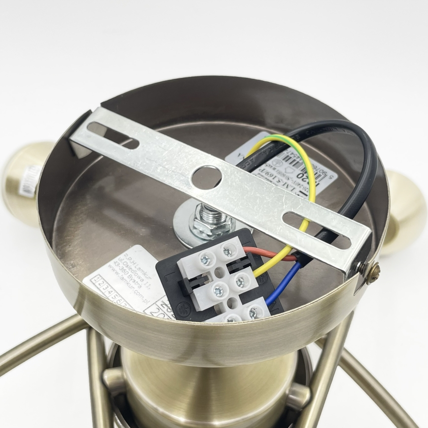 Ant pagrindo montuojamas sietynas DONNA 5xE27/60W/230V patina