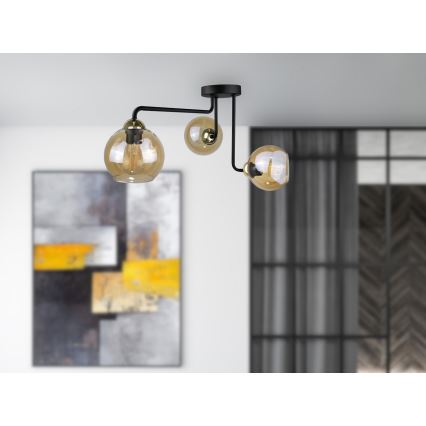 Ant pagrindo montuojamas sietynas MONDE GOLD 3xE27/60W/230V